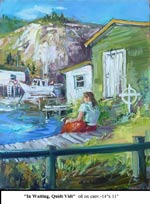 In Waiting, Quidi-Vidi, Oil on Canvas